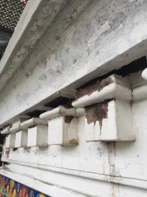 Garde-corps Oster avant restauration