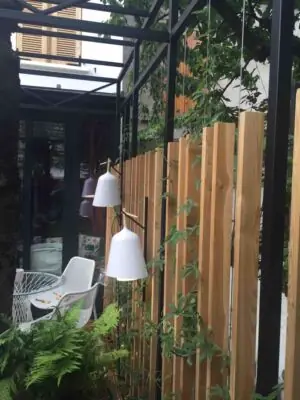 Pergola jardin de ville