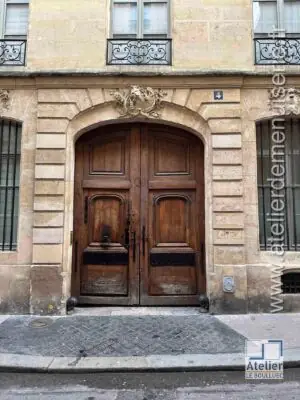 Porte cochère 4 rue Royer-Collard Paris 5e face extérieure