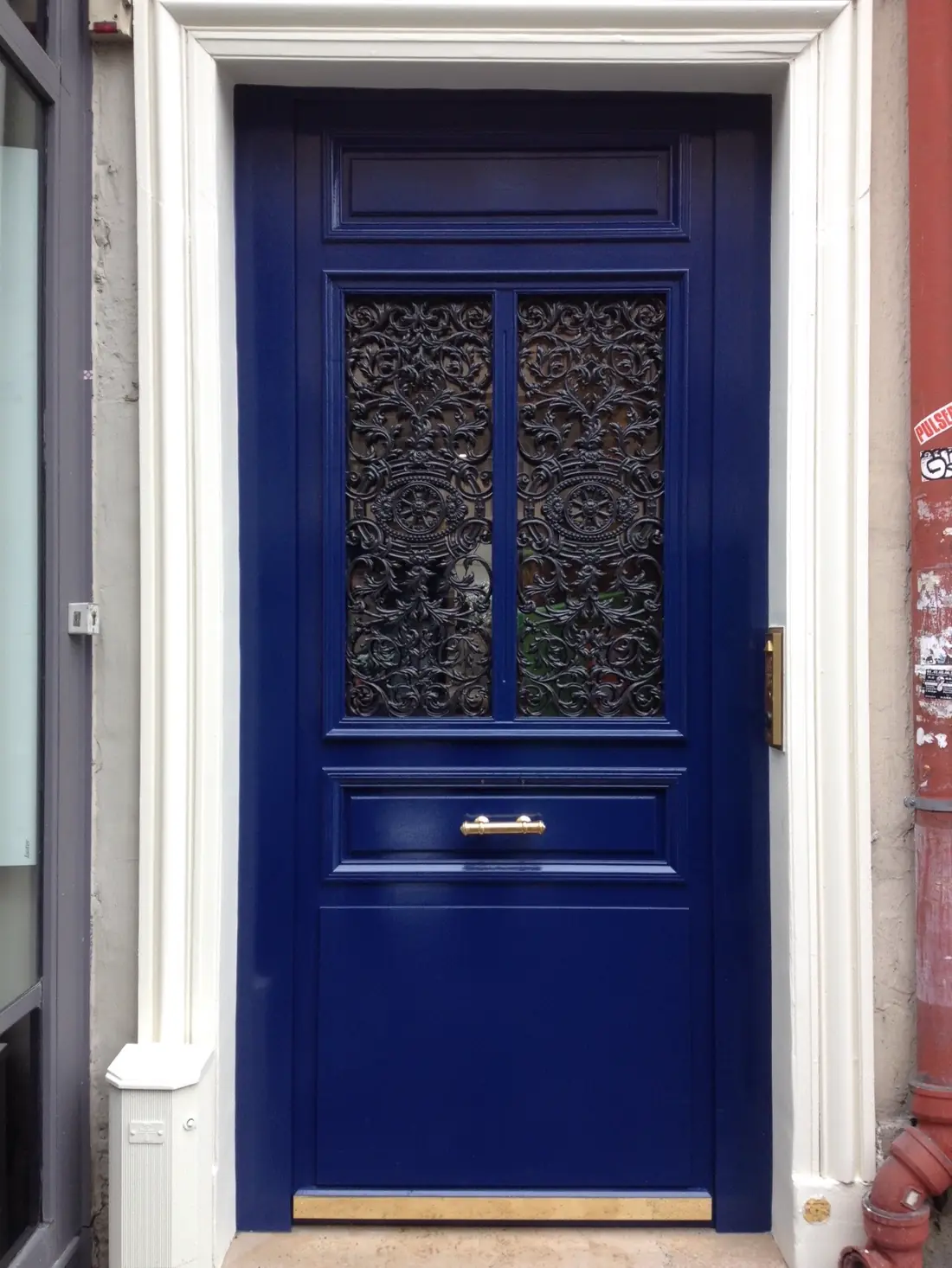 Porte chêne du 31 rue Linné Paris 5e terminée