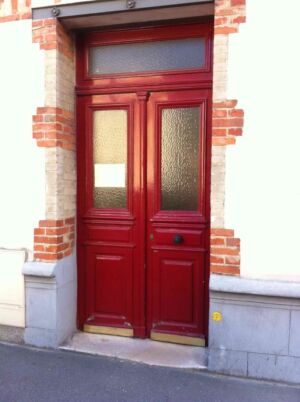 Porte Sur Rue Galilée 0 Avant Travaux